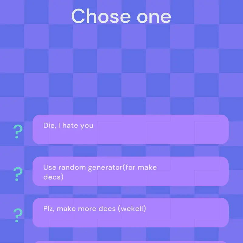 XD chose 1 by @Espanya