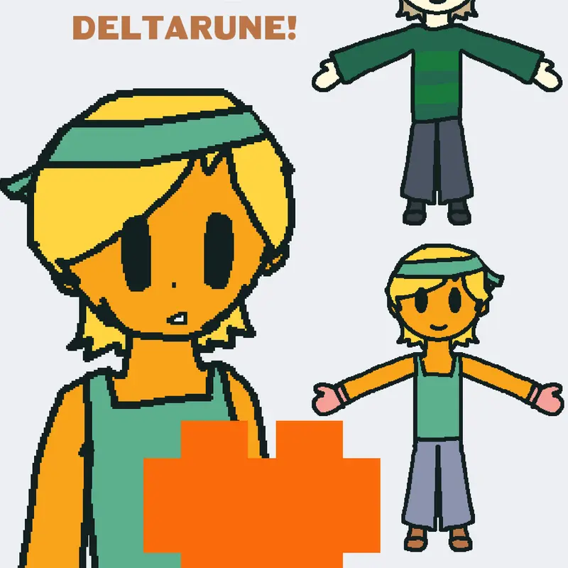 Deltarune Bravery by @ForcedHighlightsY