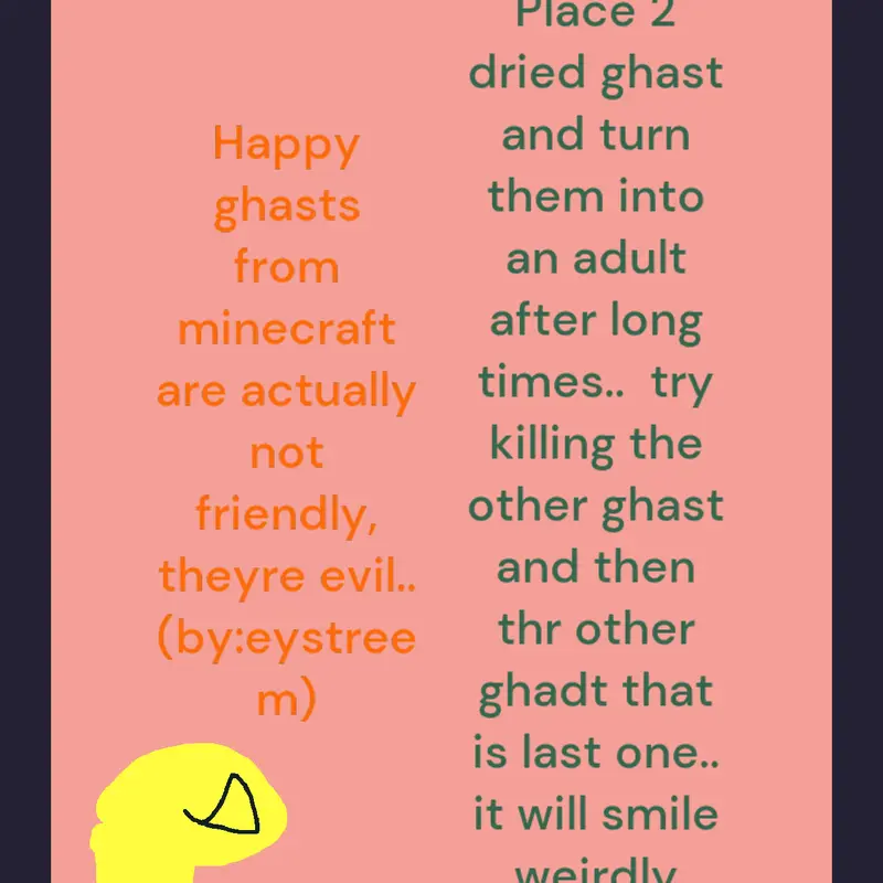 Ghasts are evil from minecraft by @hand_surna_defapps