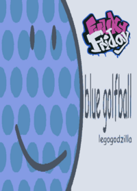 Blue golf ball
