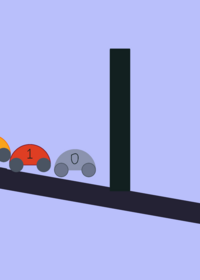 Number blocks car race