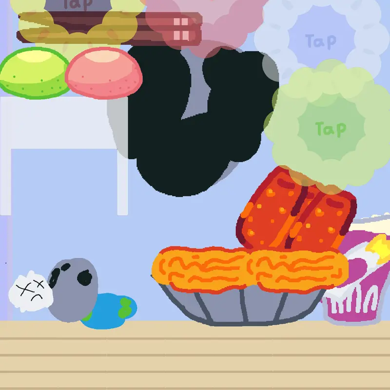 Mukbang but moon woke up again by @lunin