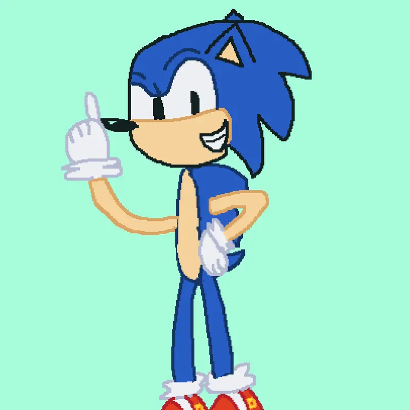 Sonic drawing by @DetectiveConanEditzz