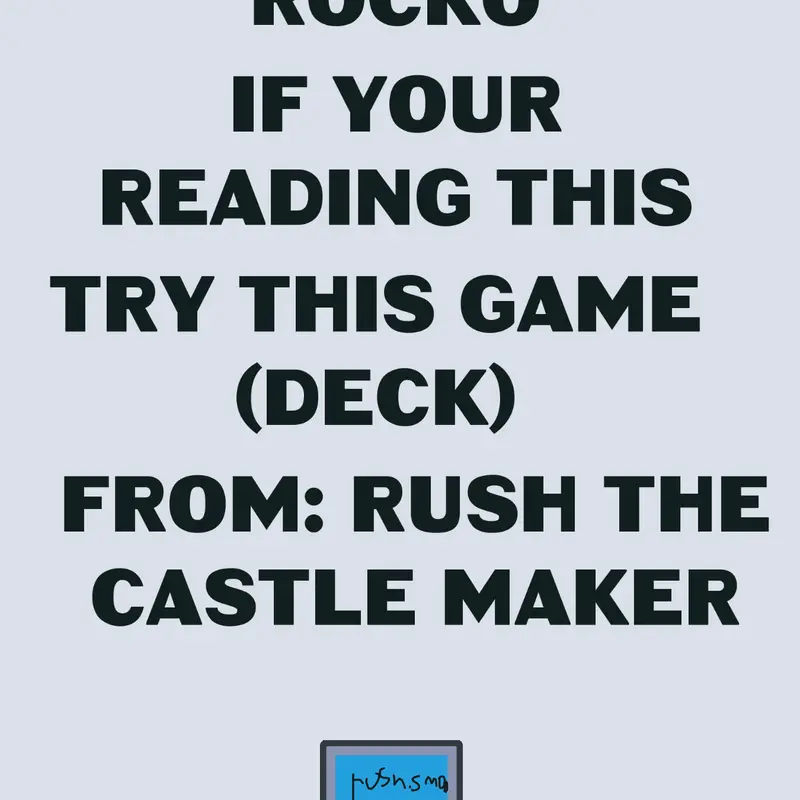 Game by @rush_thecastlemaker