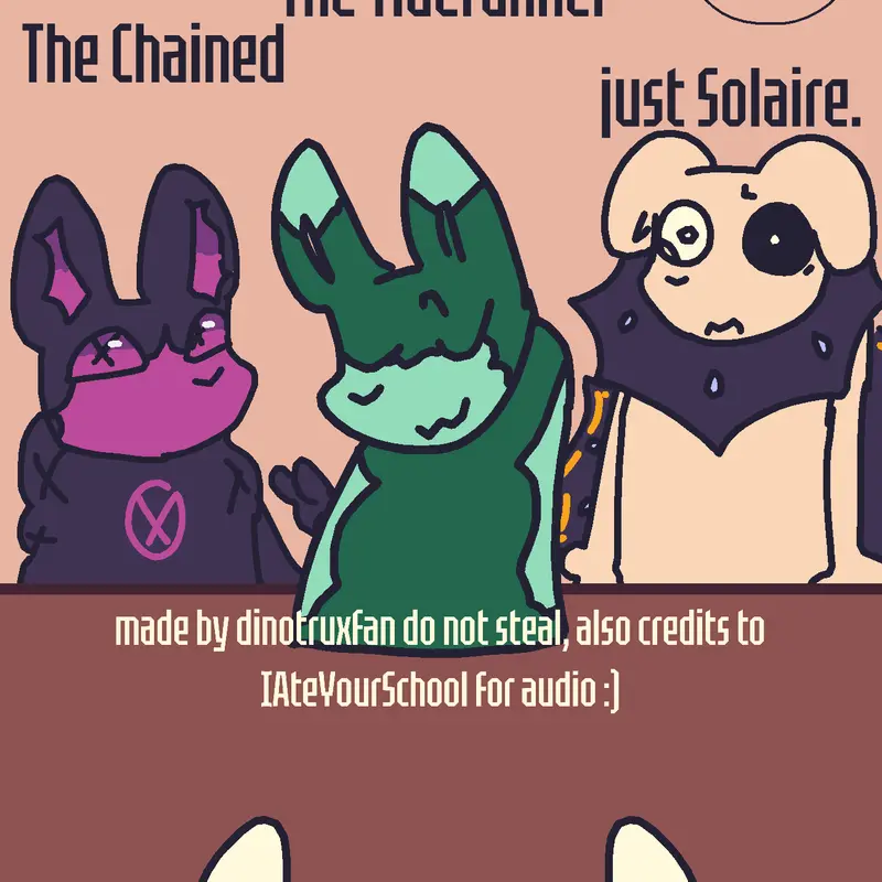 meme with my ocs by @dinotruxfan