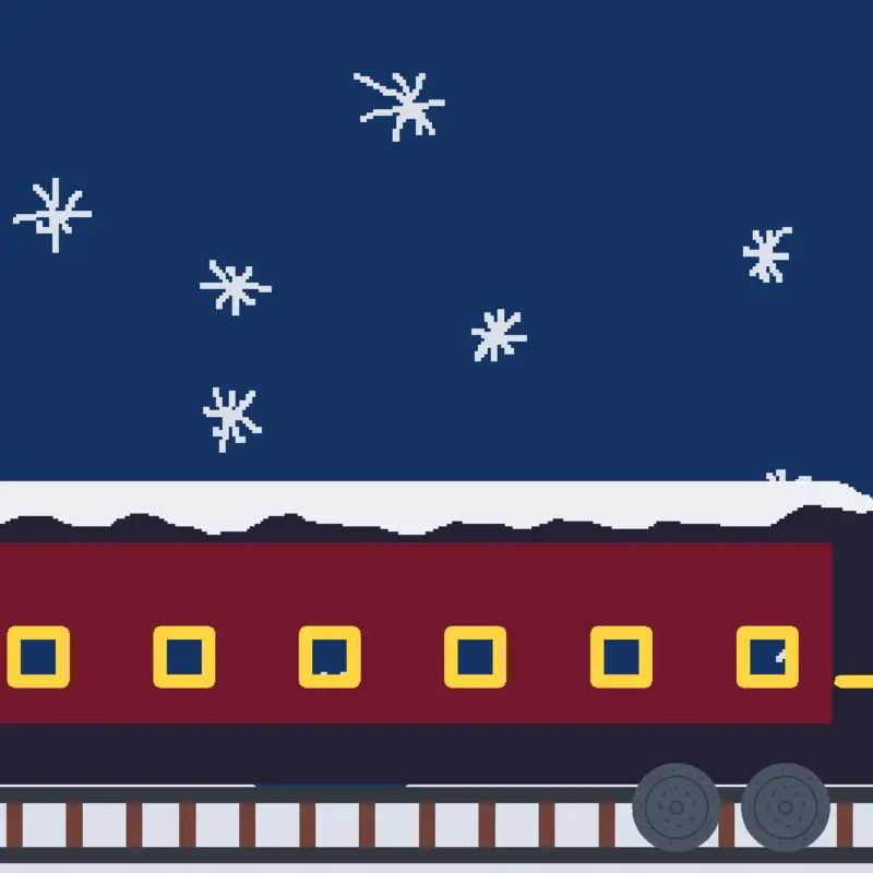 Snow train by @Lime_doggy