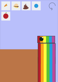 Feed the rainbow guy