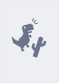 Chrome Dinosaur Game in Castle