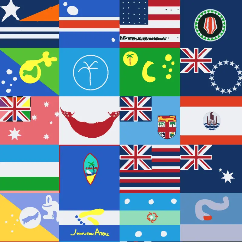 Flag band Oceania by @EwertonLuizeduardoSa