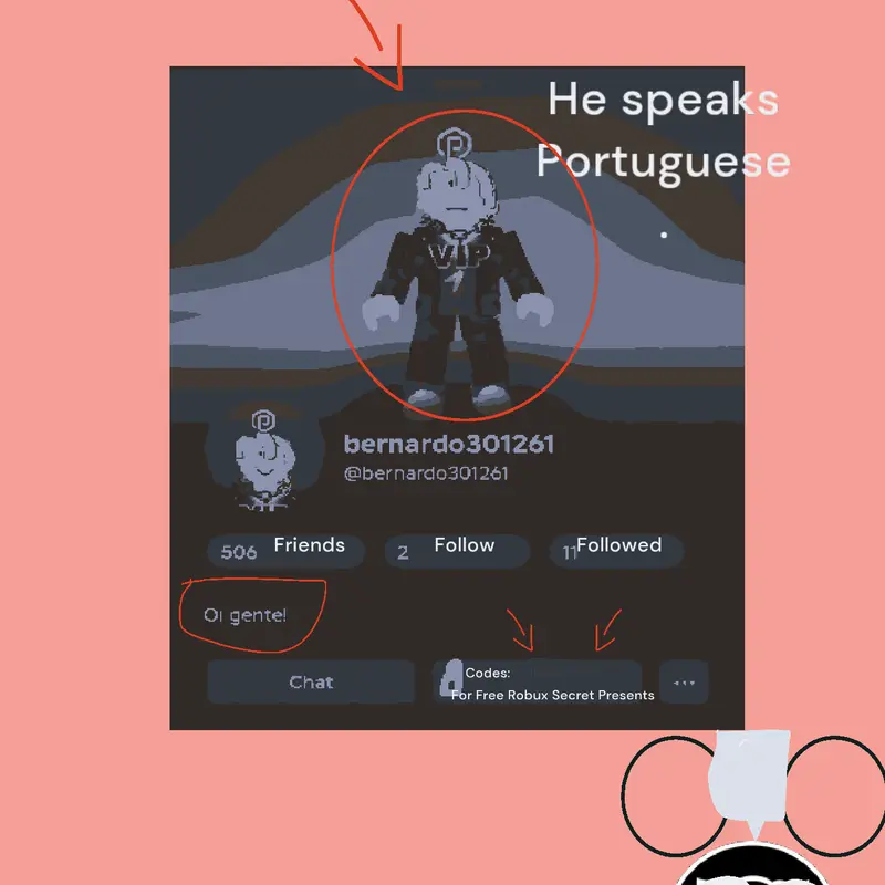 He speaks Portuguese. by @Roblox2026_Official