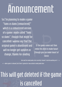 Announcement
