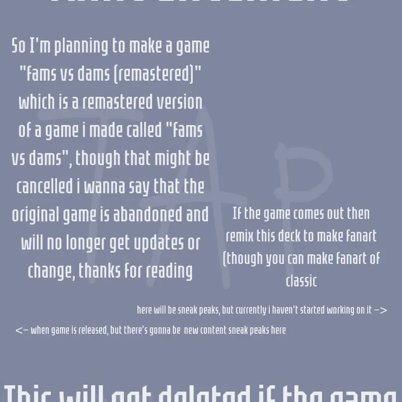 Announcement by @iamcool910