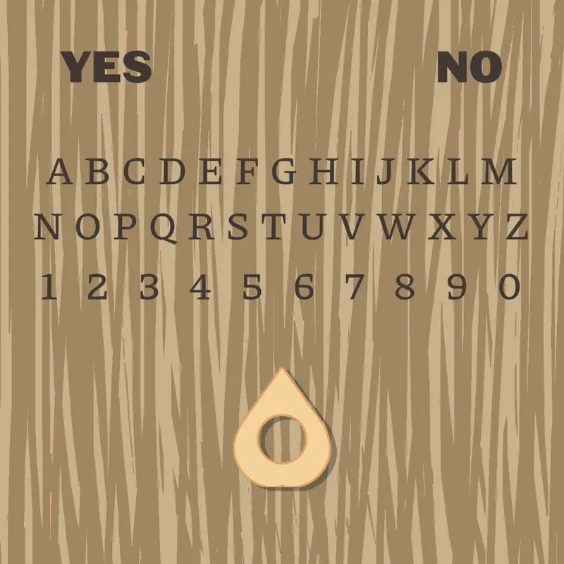 Ouija board by @sammytruther_or_shanly