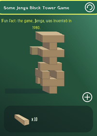Some Jenga Block Tower Game – Template