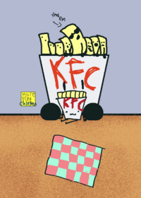KFC mukbang...(bro is eathing fried pigeons)