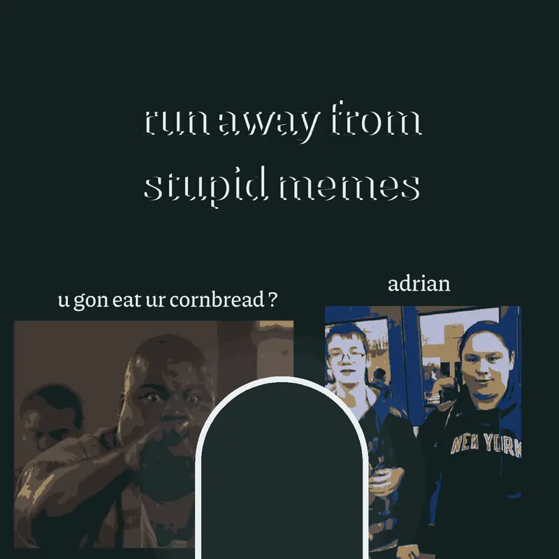 run away from stupid memes by @precise_b