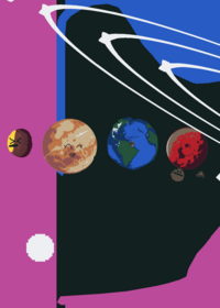 Solar system ☀️🌑🌕🌍🔴🟠🪐🥶🔵