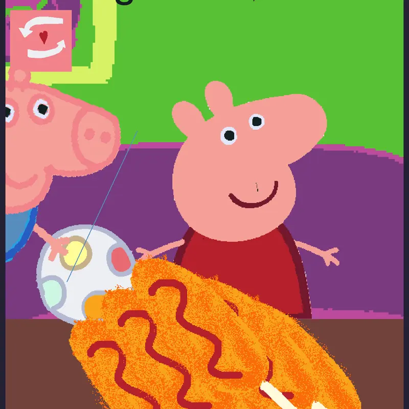 Peppa pig mukbang by @W_O_N_H_E_E