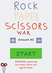 Rock paper scissors war