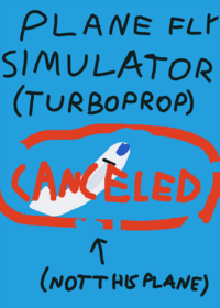 Plane driving simulator