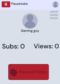Low budget youtube simulator