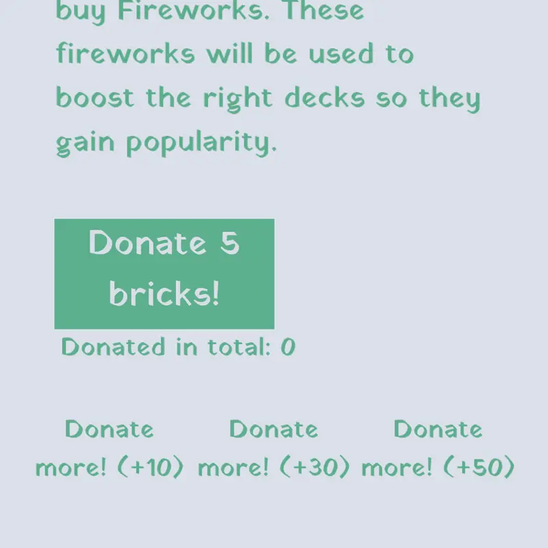 Donation decks by @Knighty
