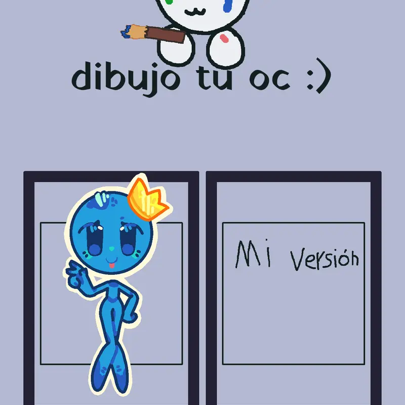 Redrawing ur oc by @rabitty