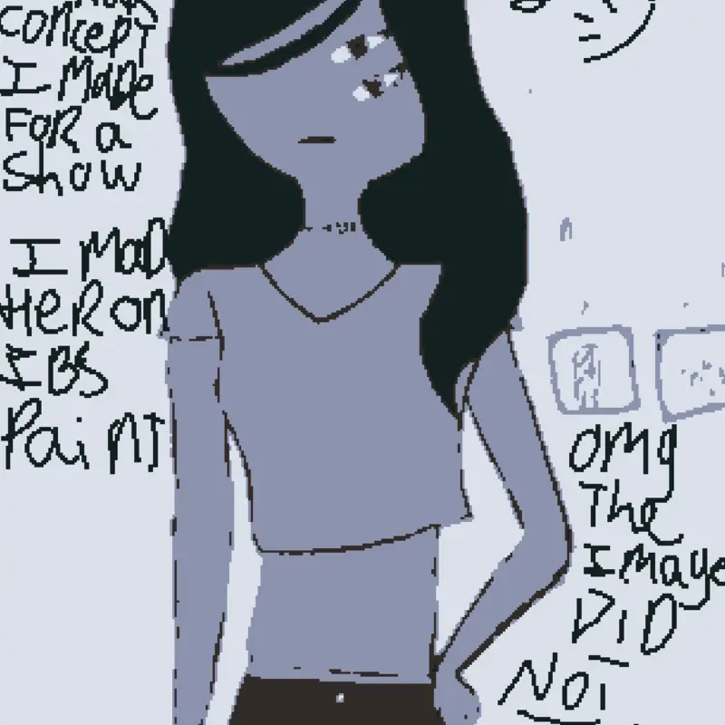 Drawing i made on ibs paint :> by @cookiefetus