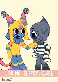 "Dancing with my buddy!"