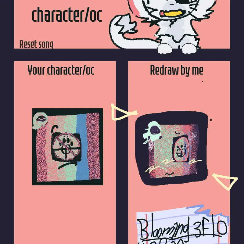 Drawing your characters! by @BL00M1NG3F10W3R31