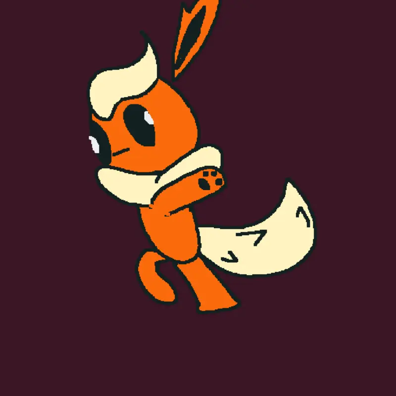 Flareon doing the default dance by @Devinthedinodude