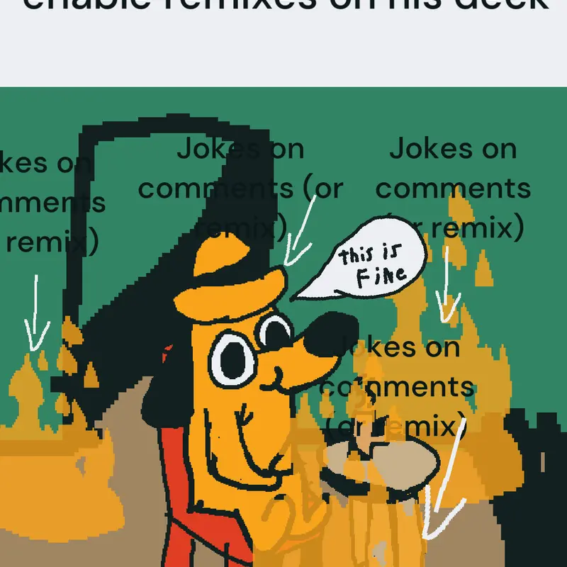 This is fine dog meme cool you can use by @harleyspider