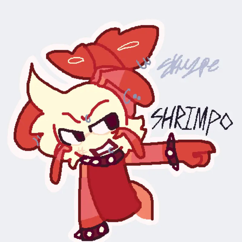 Shrimpo art by @Flightless