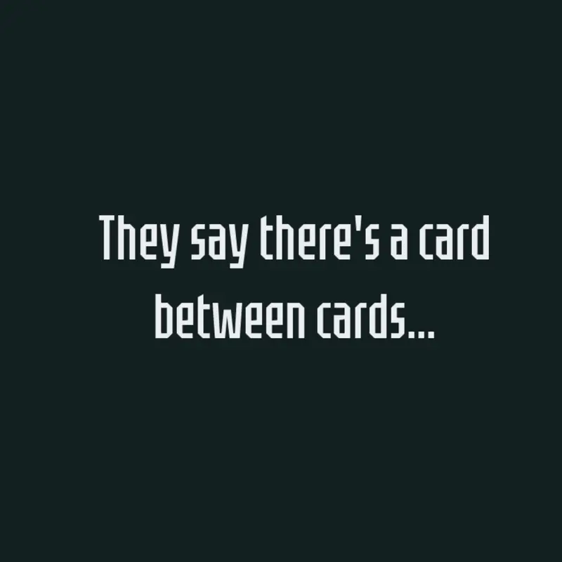 A card between... by @Reeman