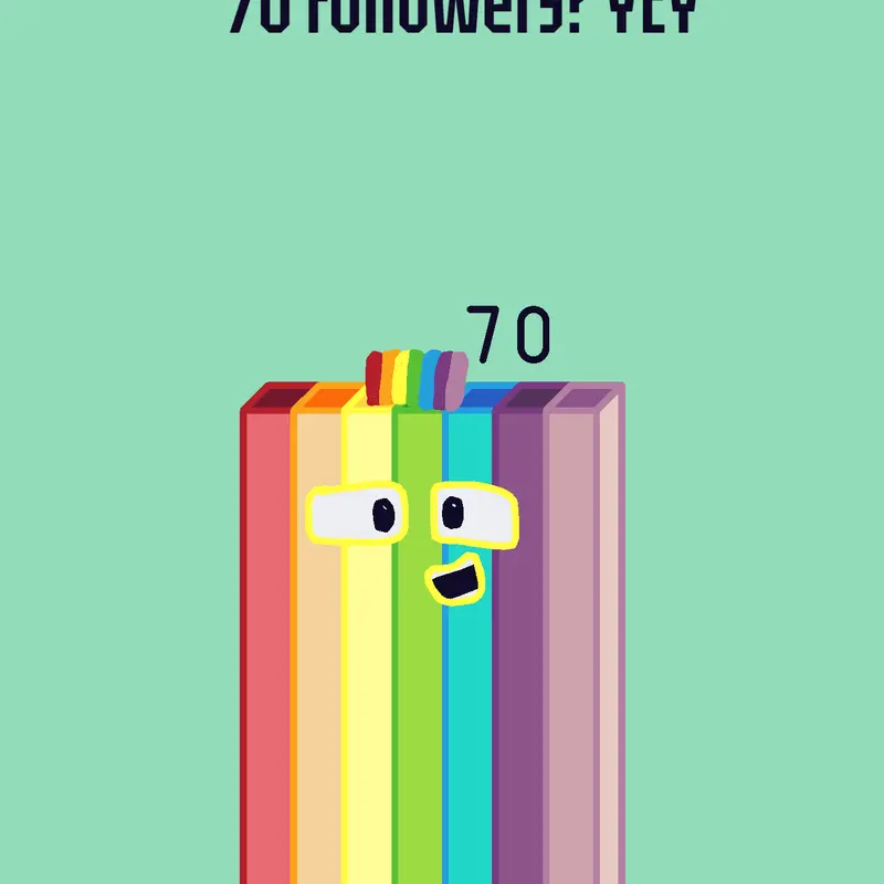 70!!! by @Blue_Gelatin