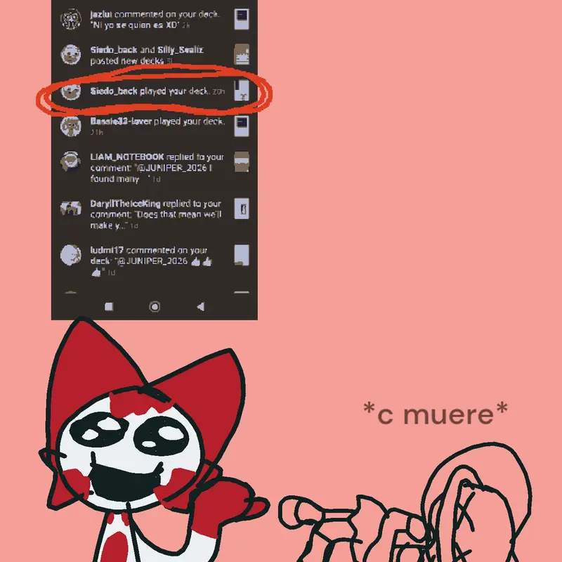 AAAAAA SIEDO BACK REACCIONÓ A MI DECK 1 by @JUNIPER_2026