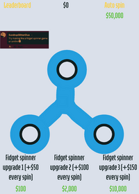 Fidget spinner simulator!