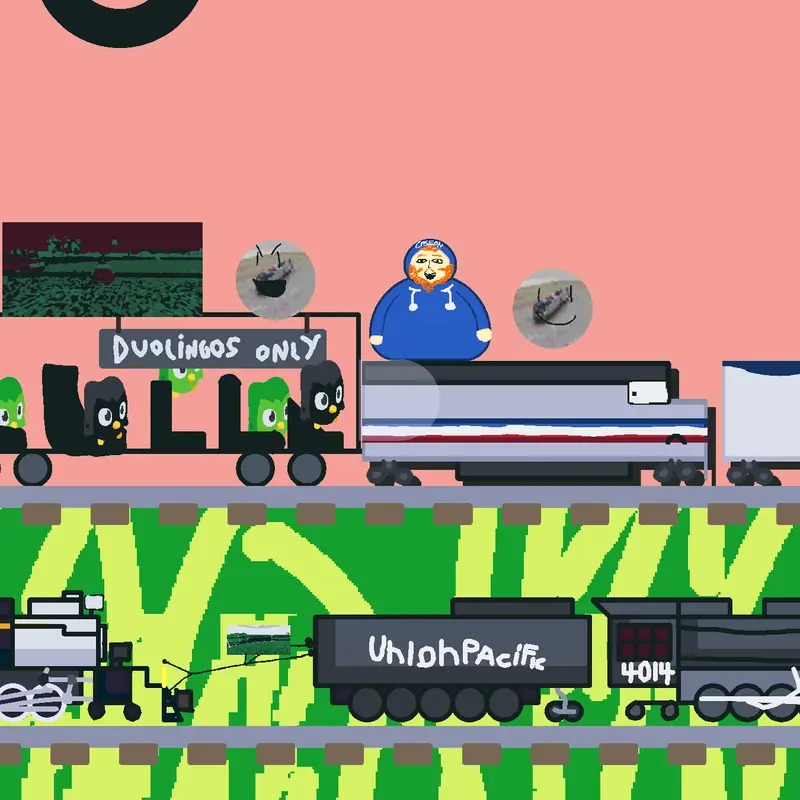The big boy no. 4014 can now runaway! by @amtrakfanUwU256
