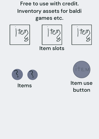 Item/inventory assets for games