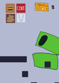Feed the green cube