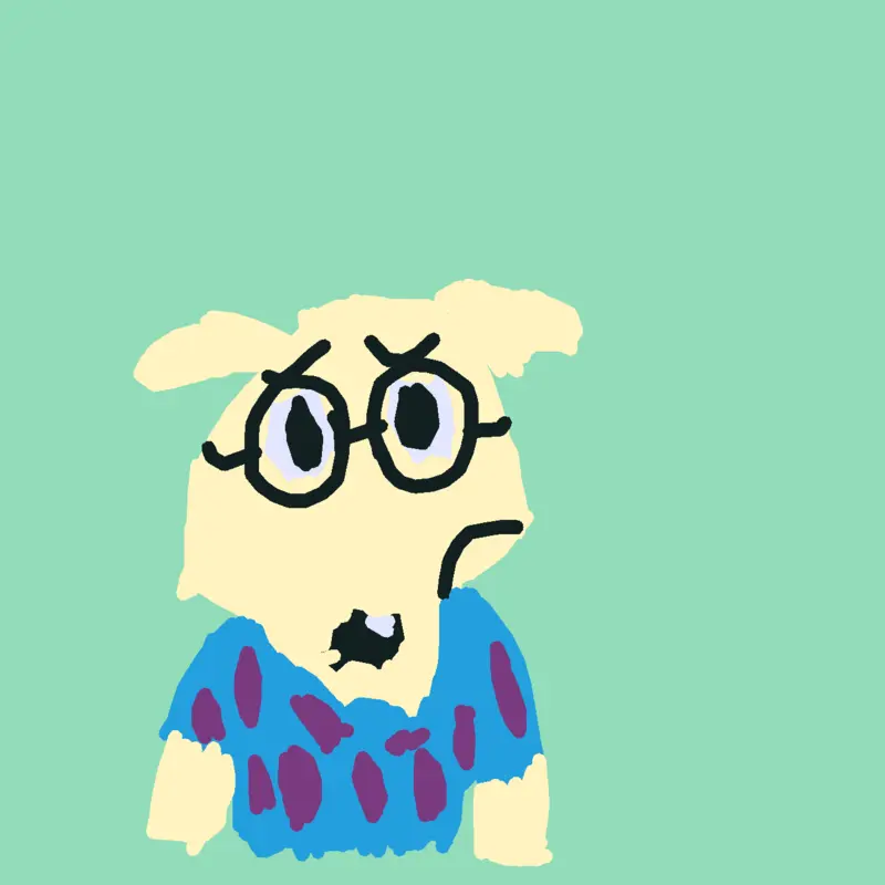 Rocko stares by @Pikachuthevideomaker