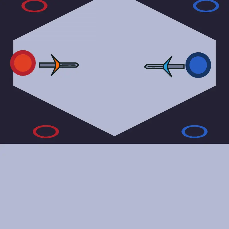 Red vs blue by @NotAcosta