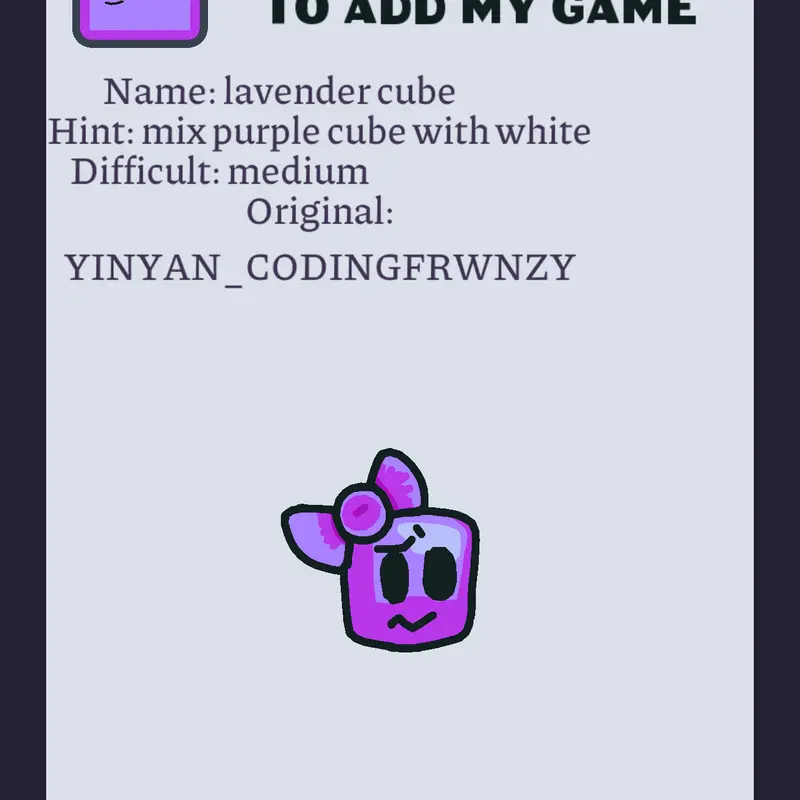Game by @NAMEINPOLL_official