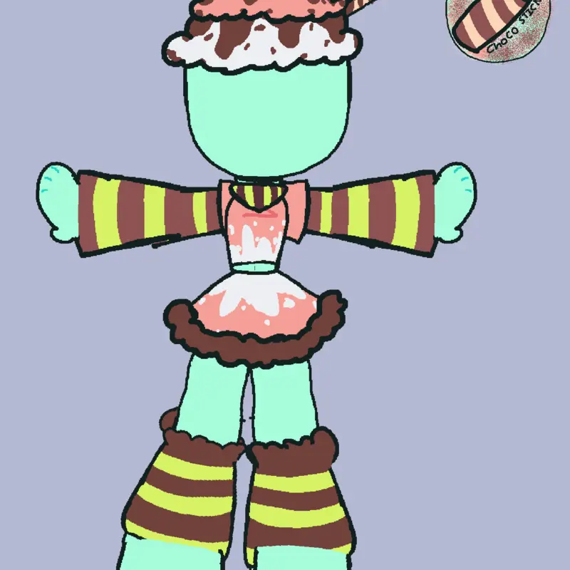 Dandy's world Oc!! by @Skyna_SapphireYT