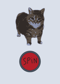 Spinning oiia cat