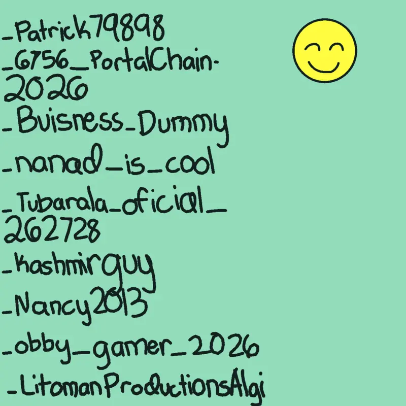List of all the Followers by @Thirdyboy1234