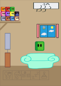 Take Care Of Green Cube