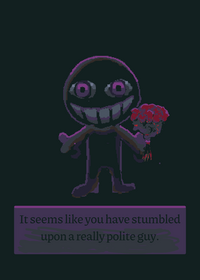 polite man giving you some flowers.