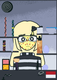 Mia's make up time!