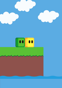 a new yellow cube On Ending Test